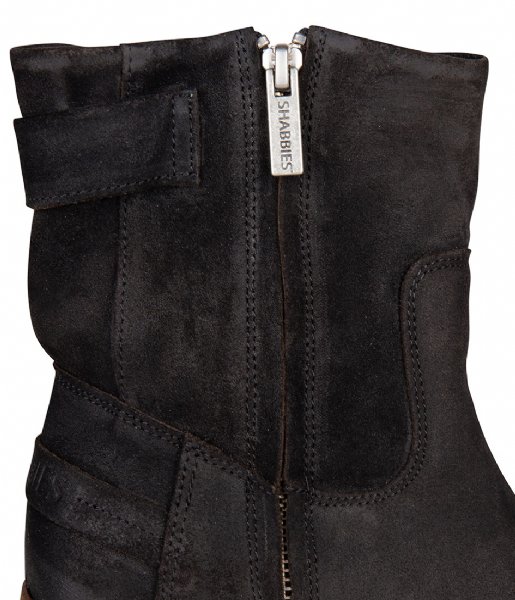Shabbies  Ankle Boot With Zipper black